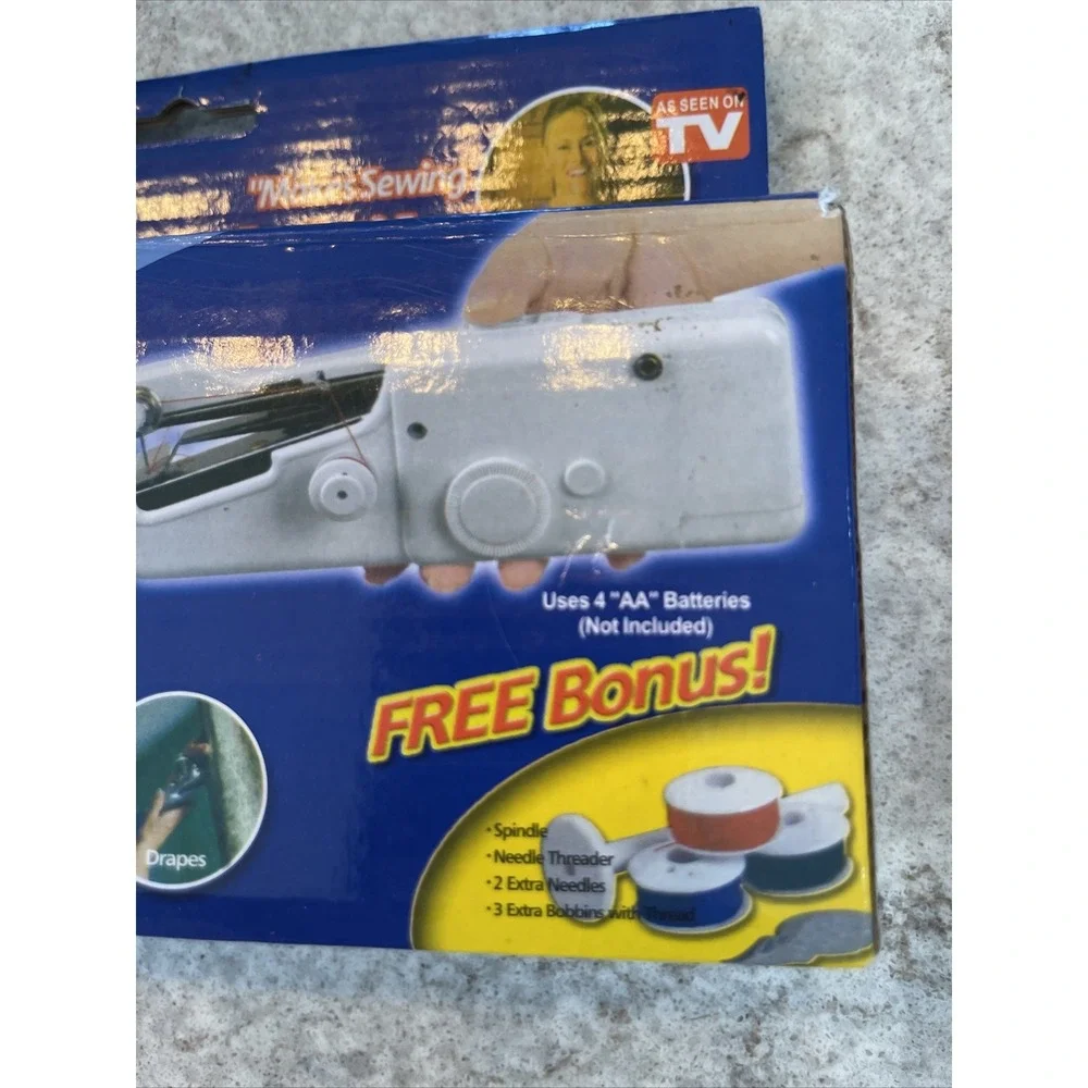 Portable Handy Stitch Battery Power Handheld Sewing Machine Seamstress